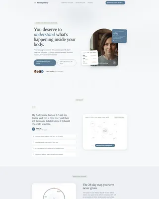 Infertility Patient Education Landing Page Template