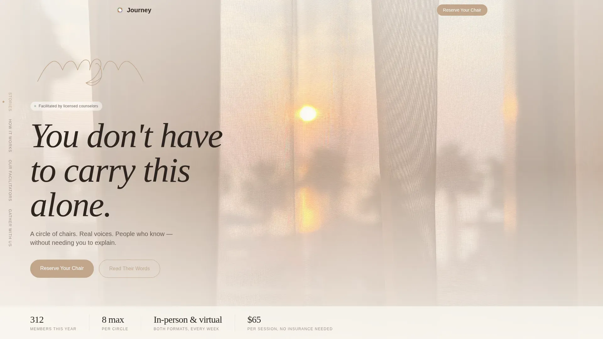 Infertility Support Group Landing Page Template
