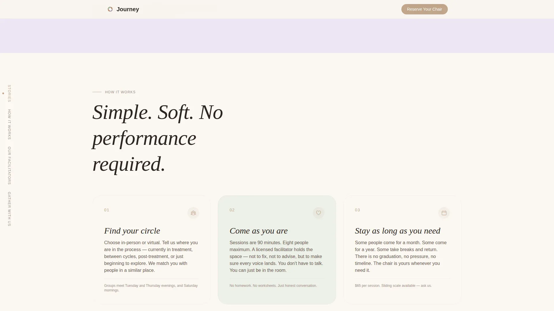 Infertility Support Group Landing Page Template