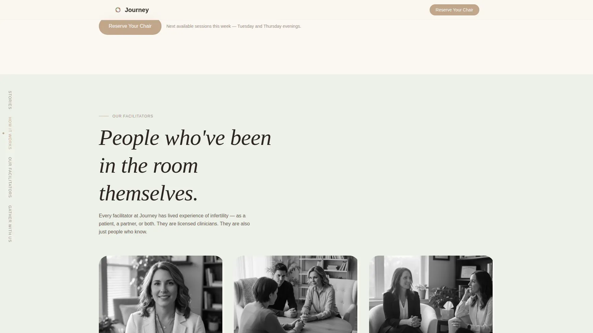 Infertility Support Group Landing Page Template