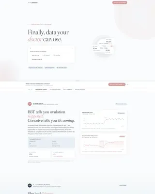 Fertility Wearable Landing Page Template