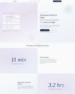 Sleep Medicine & Clinic Booking Website Template