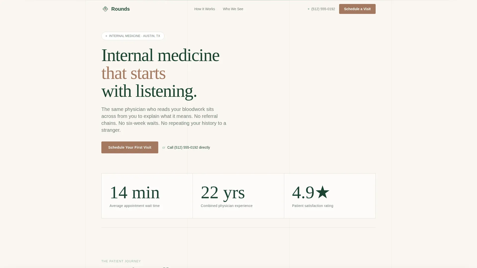 Internal Medicine Medicine Booking Website Template