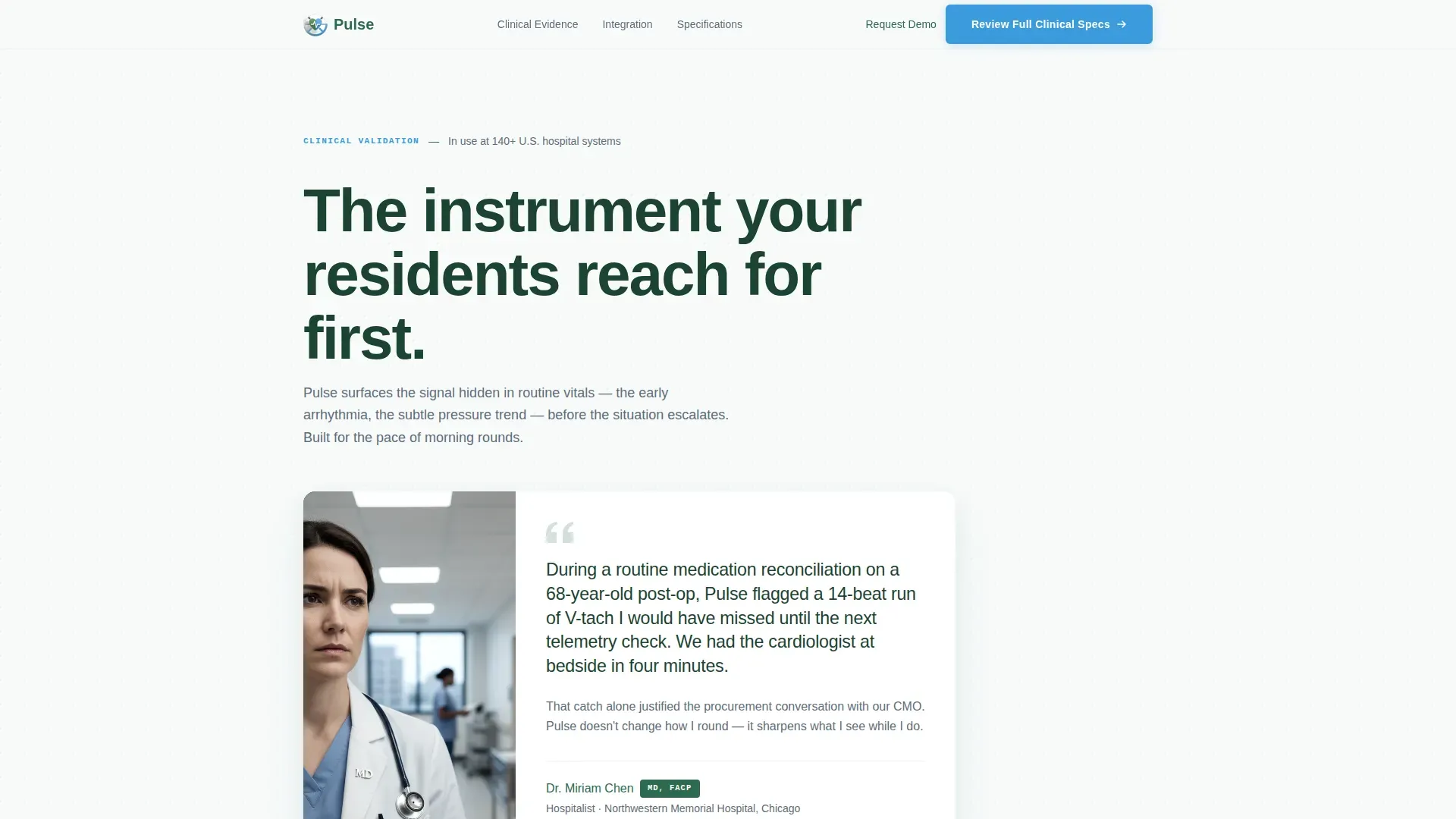 Intelligent Cardio Device Landing Page Template