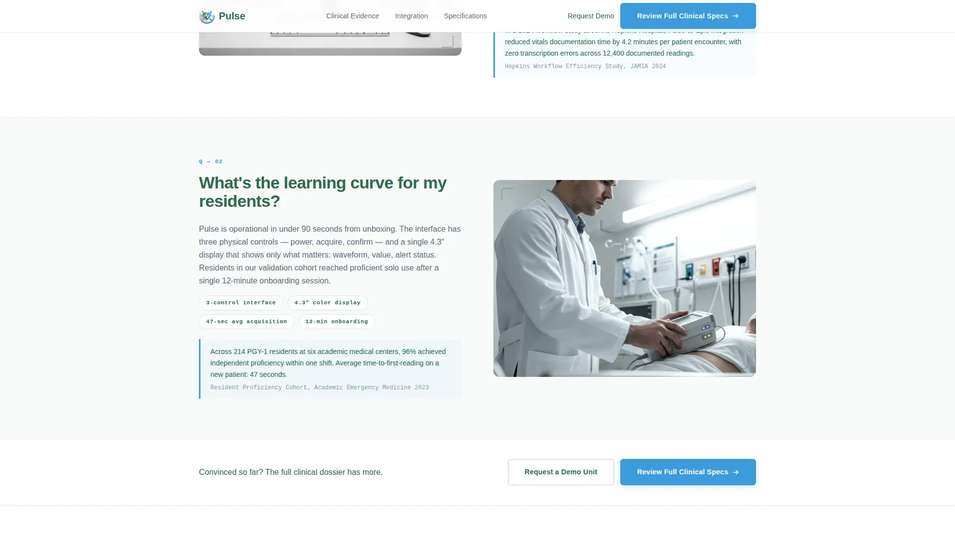 Intelligent Cardio Device Landing Page Template