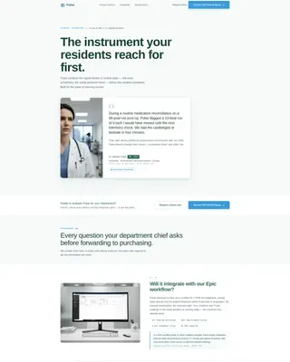 Intelligent Cardio Device Landing Page Template