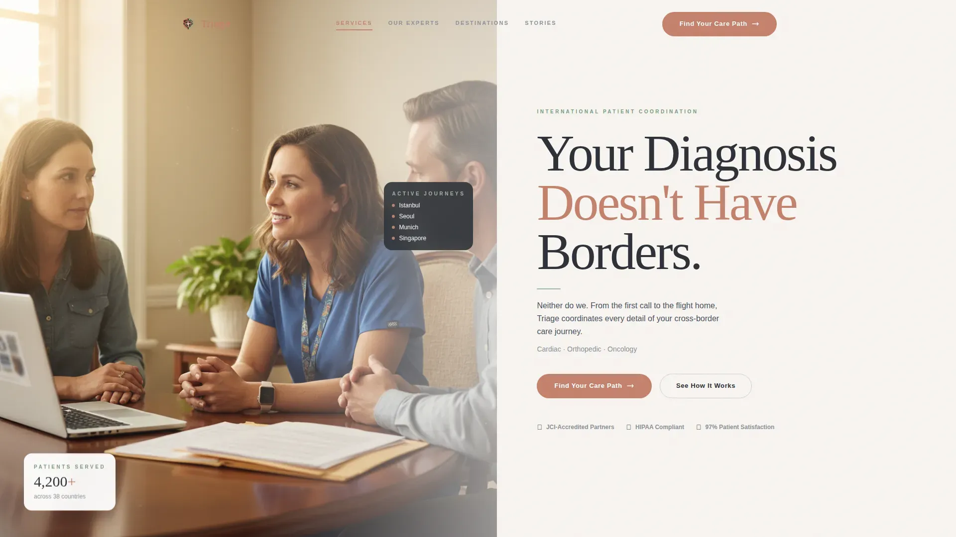 Medical Tourism & Concierge Professional Website Template