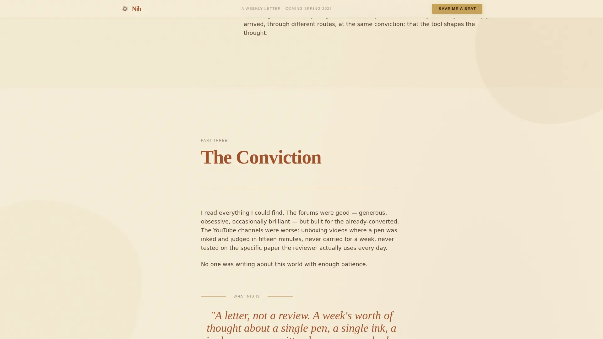 Elegant Stationery Newsletter Landing Page Template