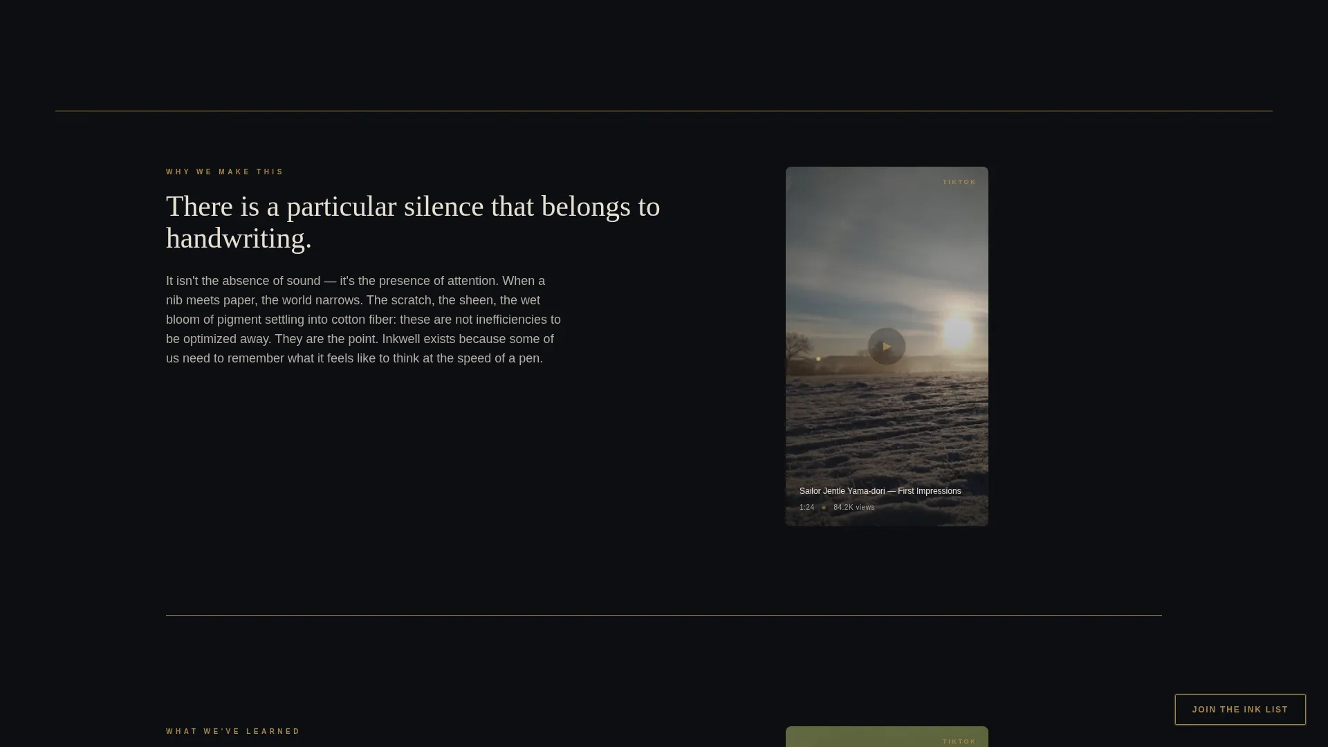 Luxe Stationery Landing Page Template