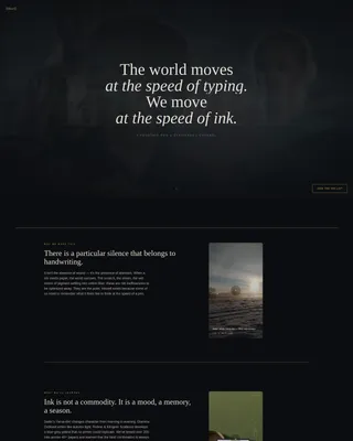 Luxe Stationery Landing Page Template