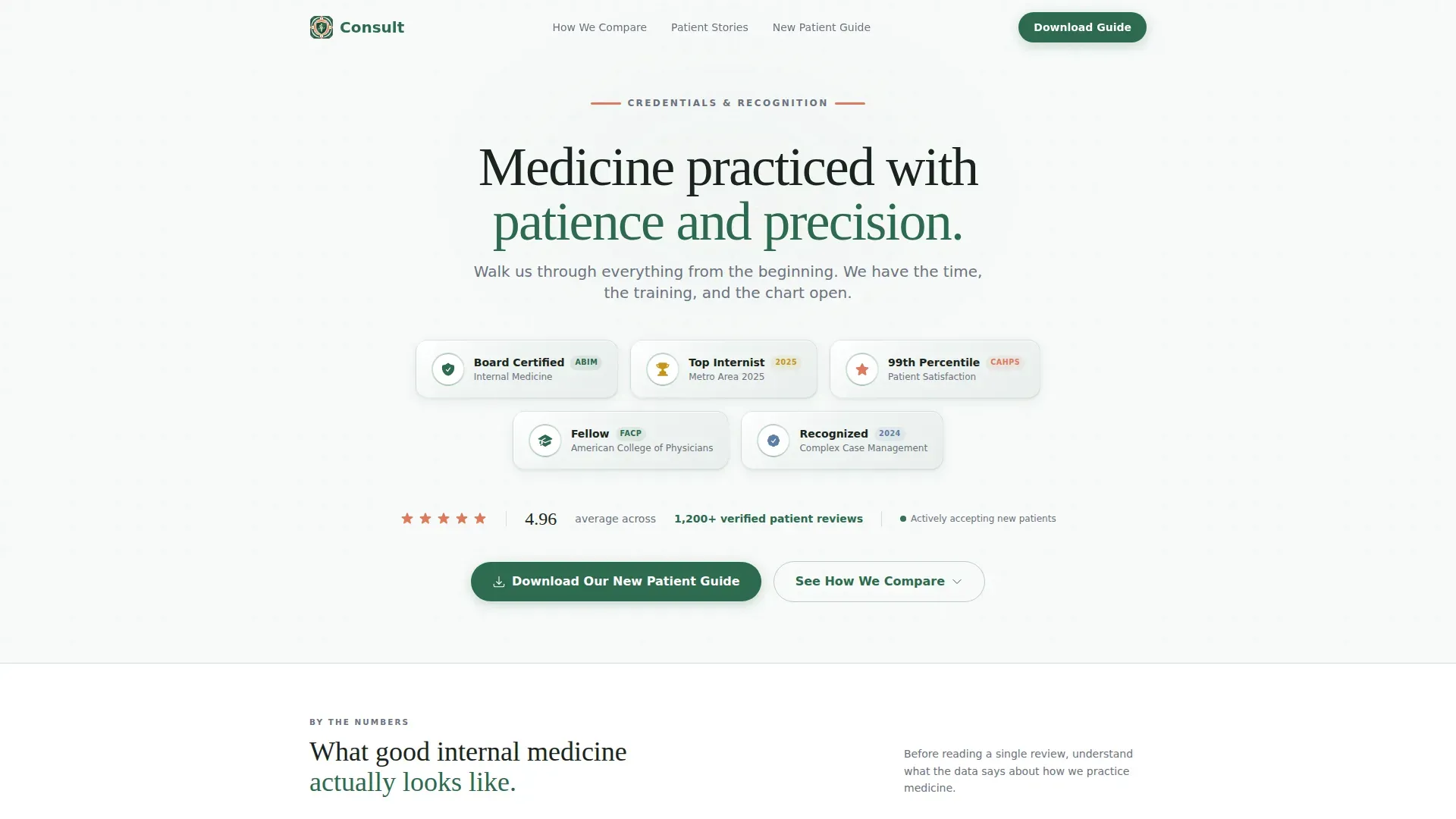 Internist Reviews Website Template