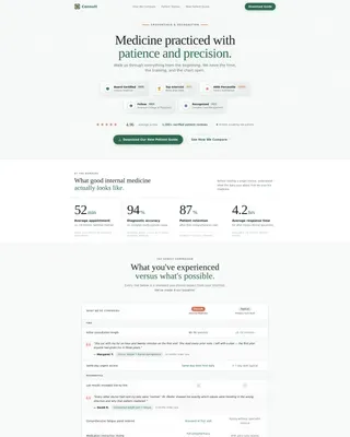 Internist Reviews Website Template