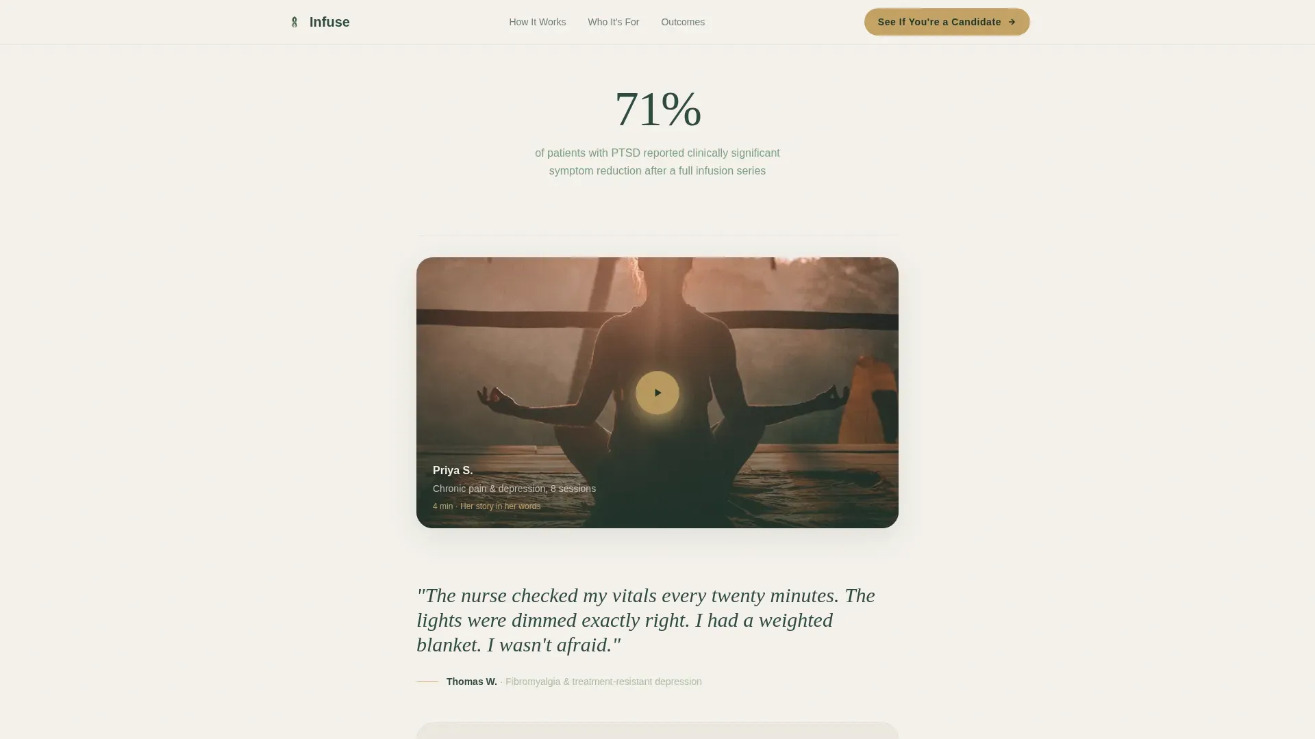 Ketamine Therapy Landing page Template