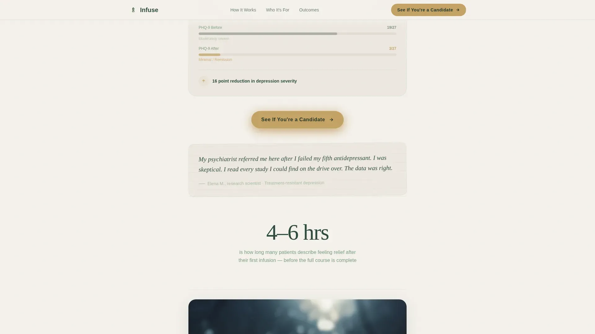 Ketamine Therapy Landing page Template