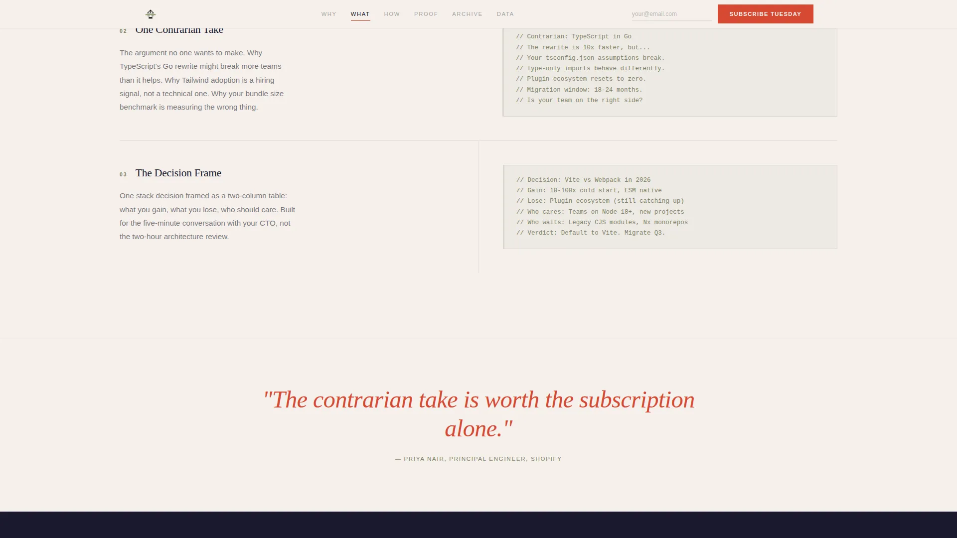 Frontend Newsletter Landing Page Template