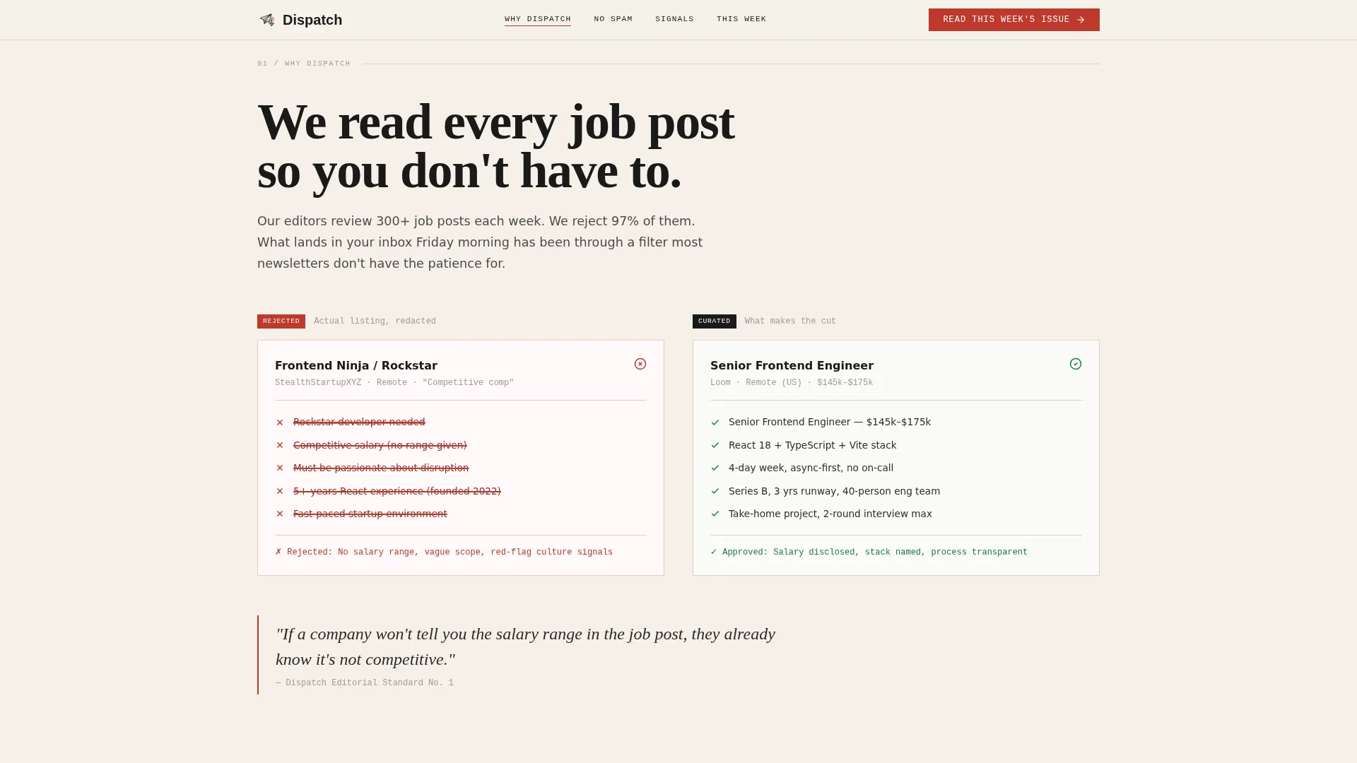 Bold Frontend Newsletter Landing Page Template