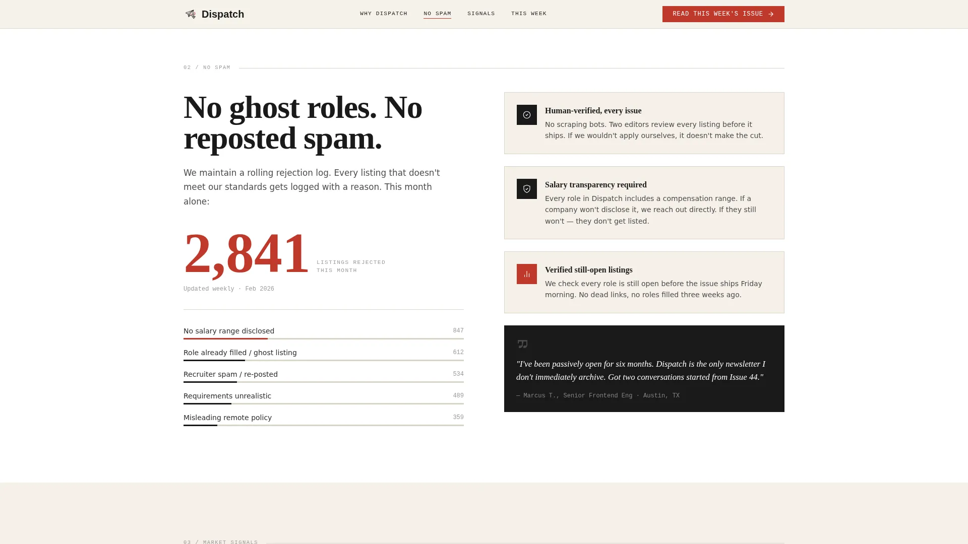 Bold Frontend Newsletter Landing Page Template