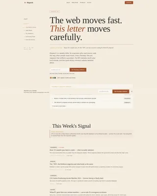 Frontend Newsletter Landing Page Template