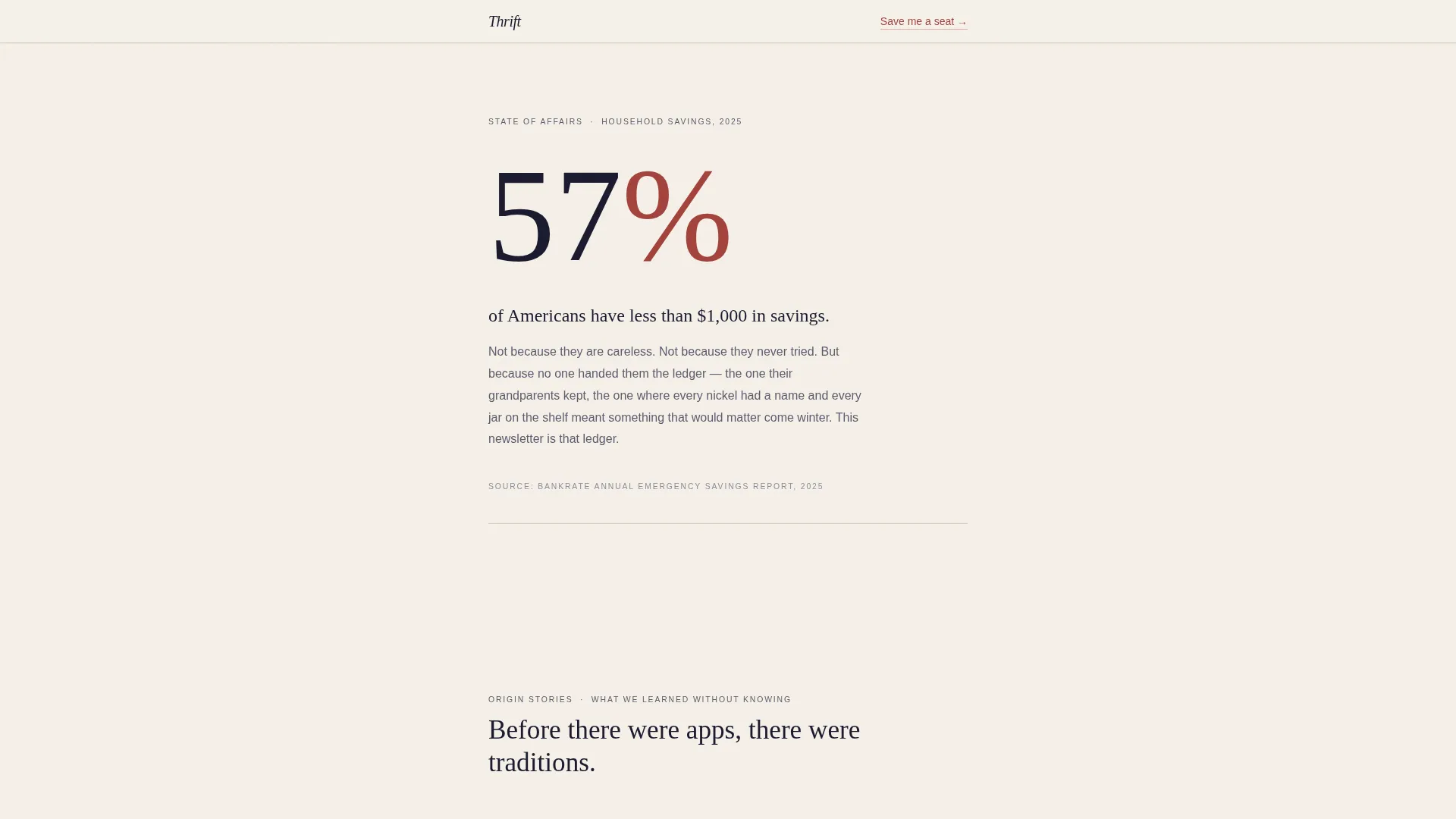 Heritage Frugal Living Blog Landing Page Template
