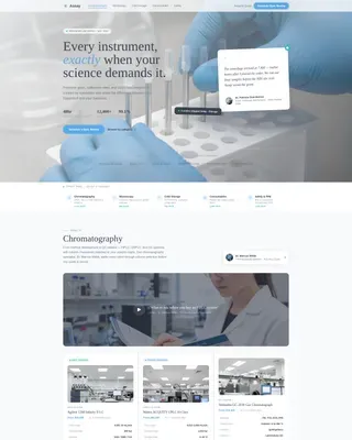 Medical Equipment & Supply Booking Website Template