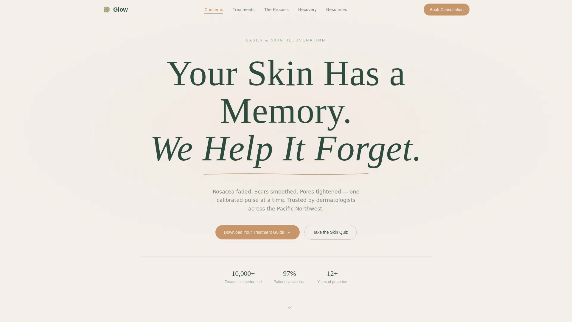 Dermatology & Skin Clinic Professional Website Template