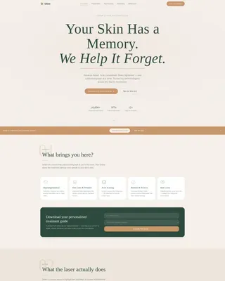 Dermatology & Skin Clinic Professional Website Template