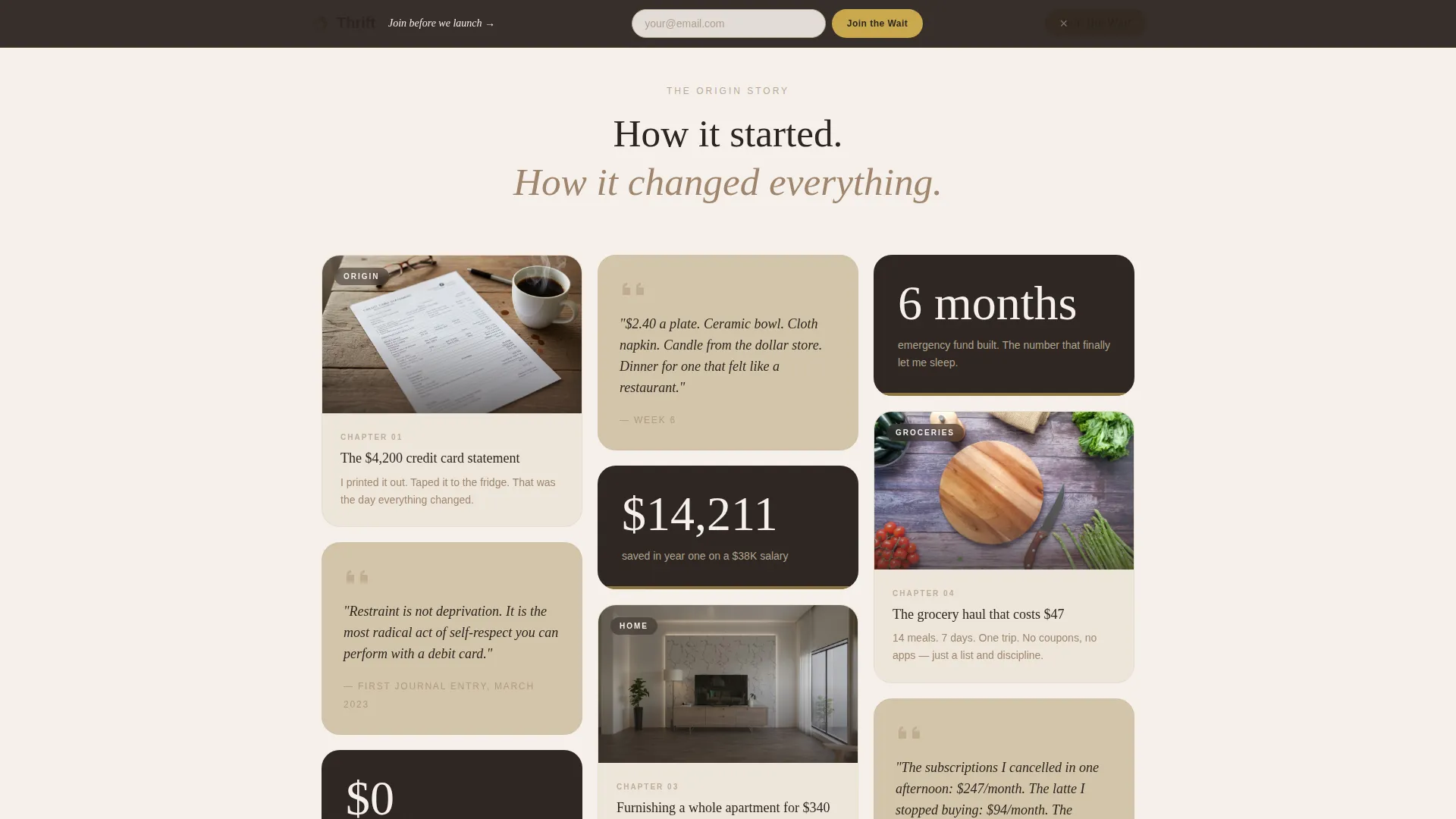Frugal Living YouTube Channel Landing Page Template