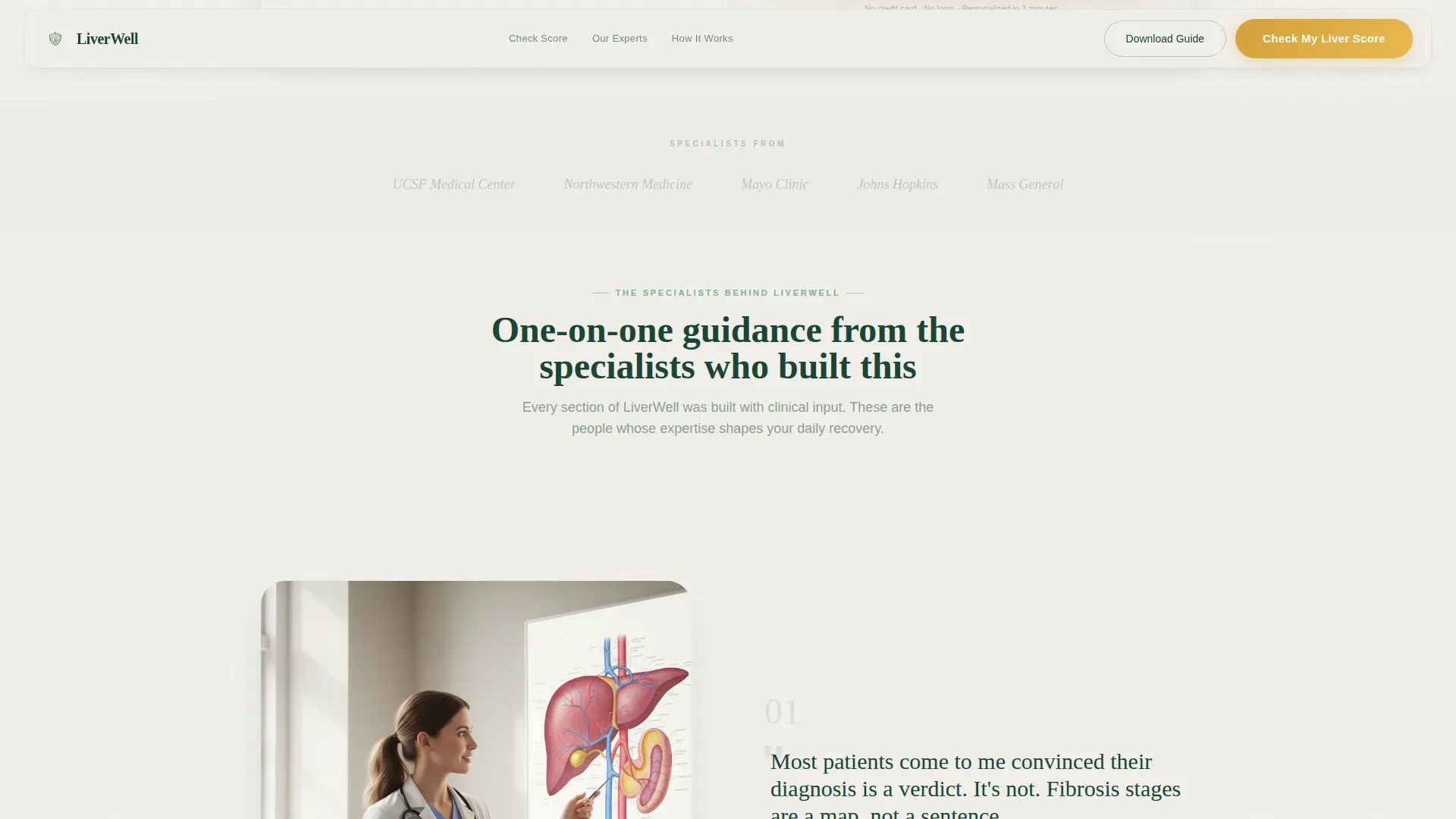 Liver Disease Care Cost Calculator Website Template