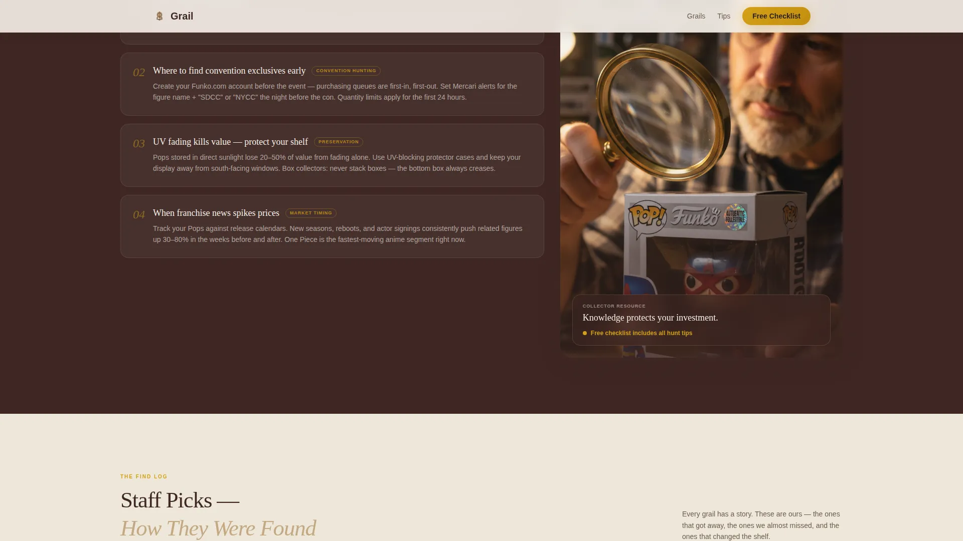Funko Pop Collector Landing Page Template
