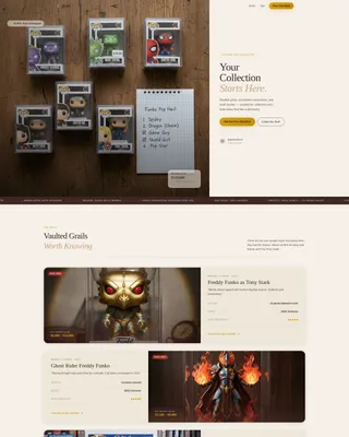 Funko Pop Collector Landing Page Template