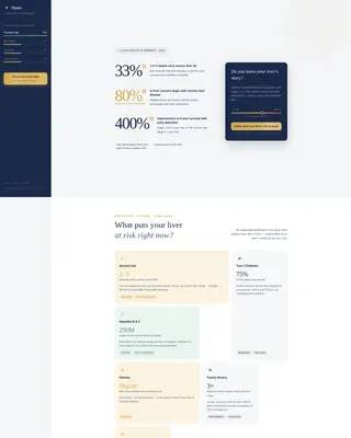 Liver Disease Care Education Website Template