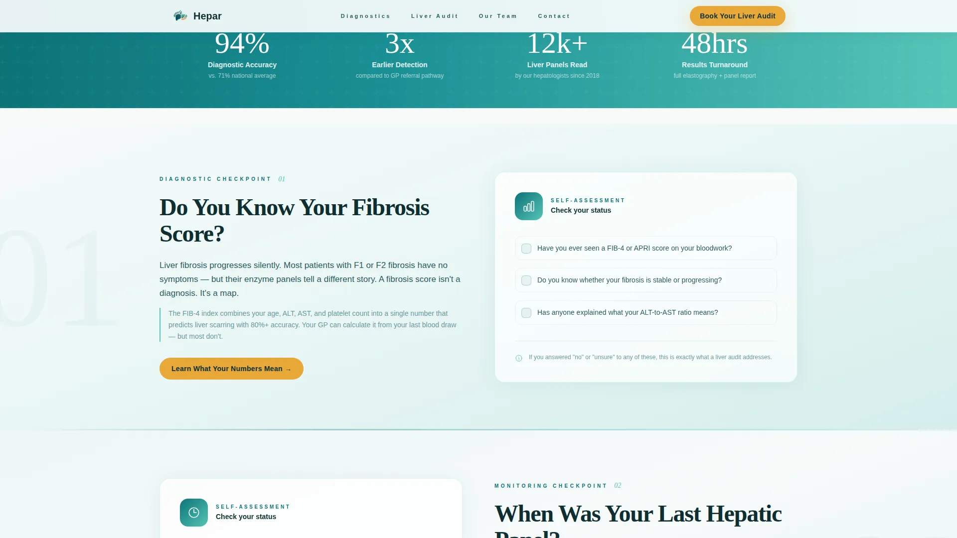 Liver Disease Care Booking Website Template