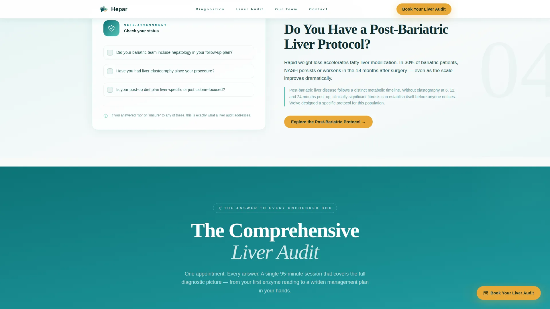 Liver Disease Care Booking Website Template