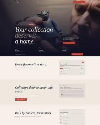 Luxe Collector Community Landing Page Template