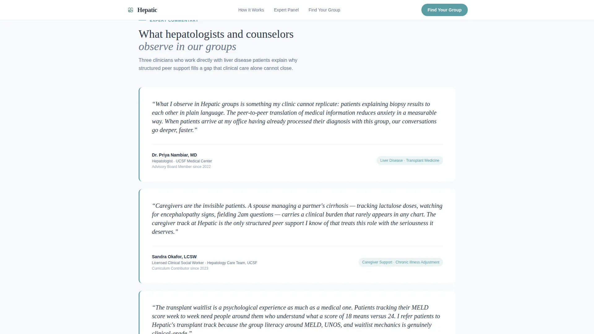 Liver Disease Care Professional Website Template