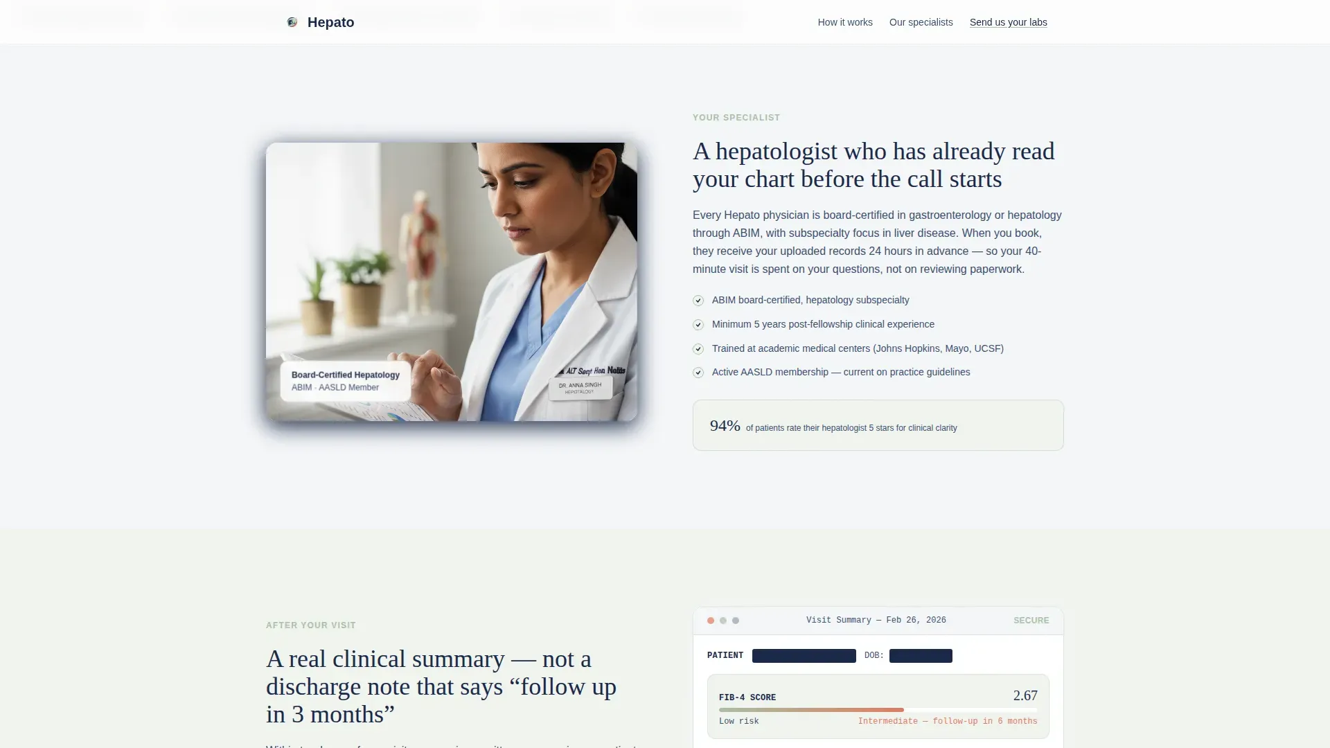 Liver Disease Care Booking Website Template