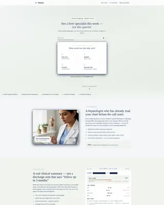 Liver Disease Care Booking Website Template