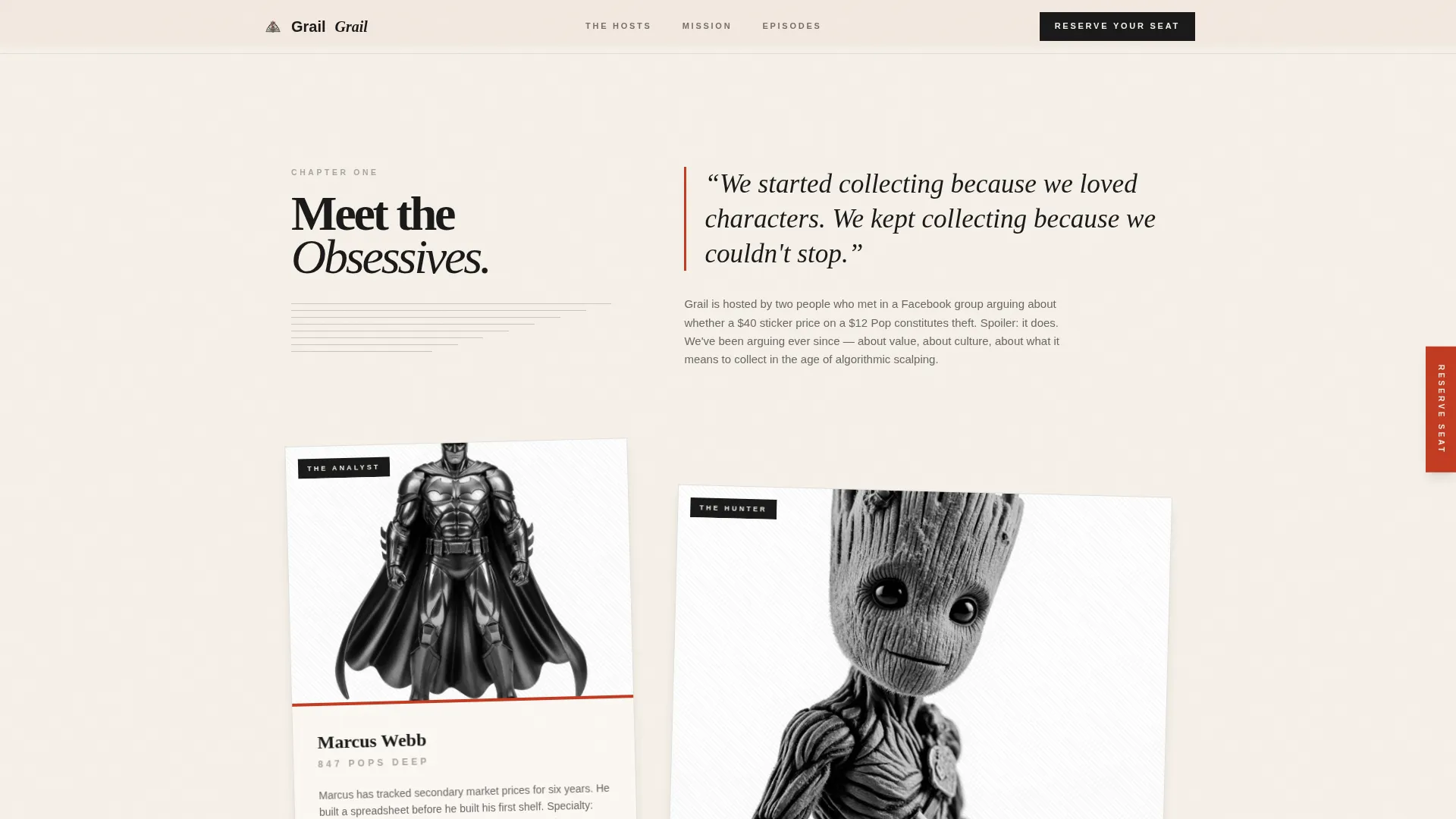 Funko Pop Podcast Landing Page Template