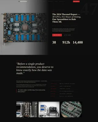 Gaming Hardware Review Landing Page Template