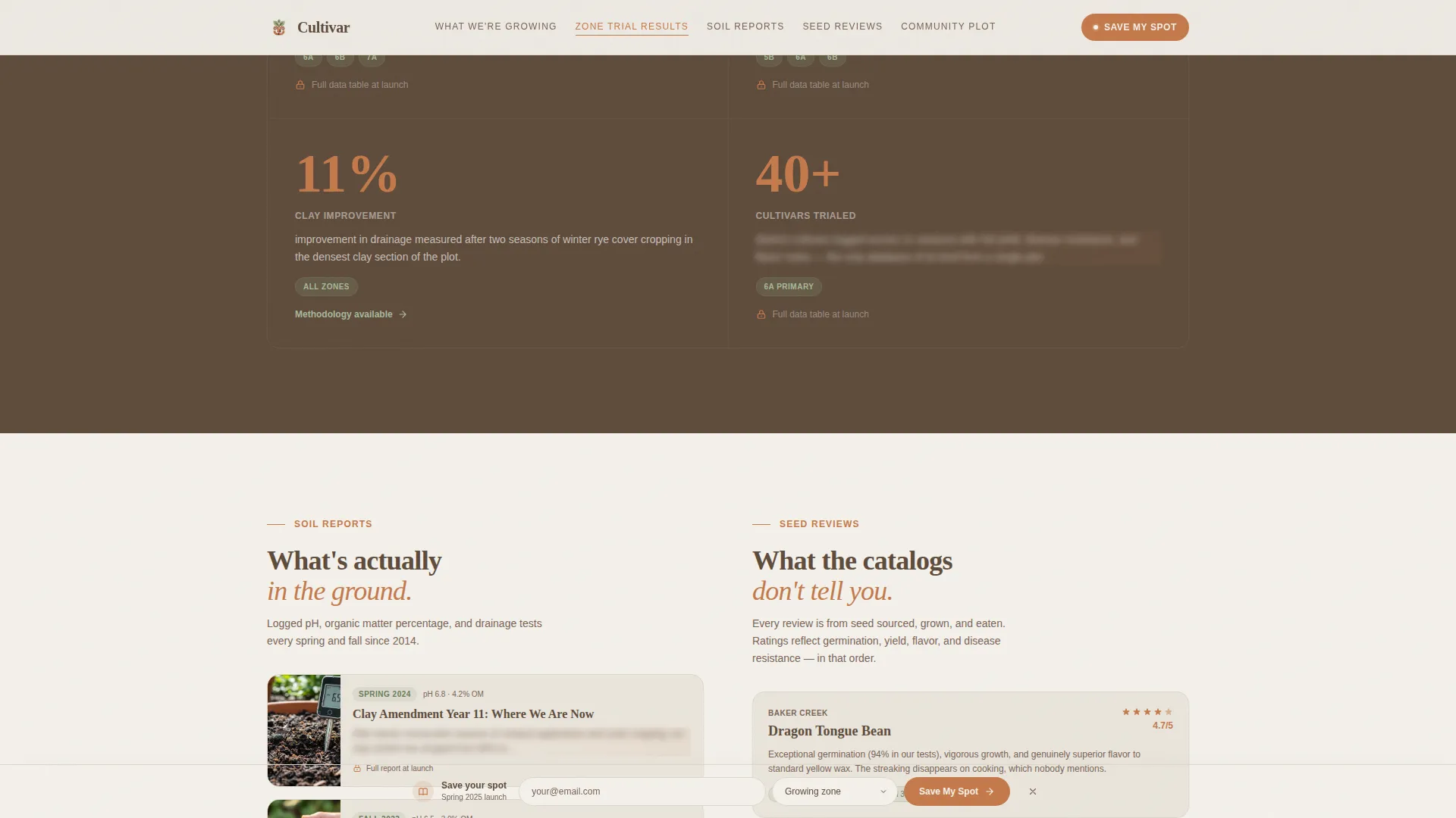 Artisan Gardening Blog Coming-Soon Landing Page
