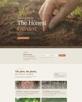 Artisan Gardening Blog Coming-Soon Landing Page