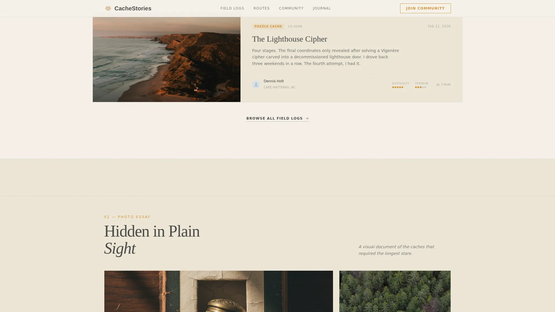 Local Hobby & Passion Content Portfolio & Case Study Website Template
