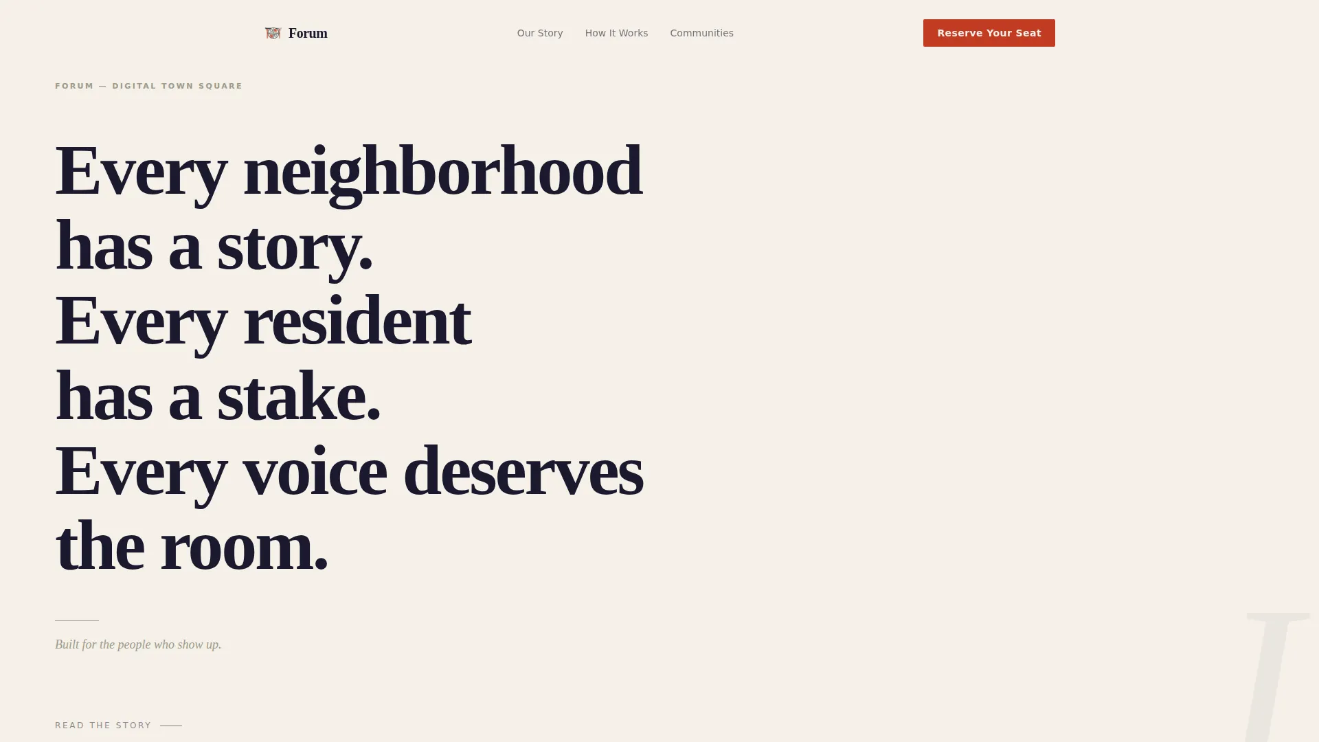Civic Community Landing Page Template
