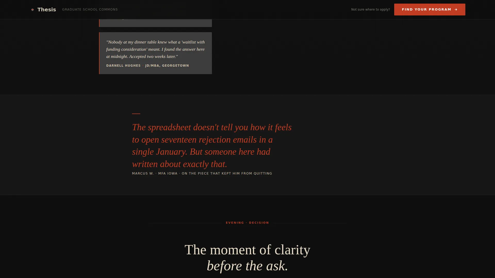 Graduate School Blog Landing Page Template