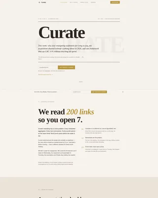 Growth Marketing Newsletter Landing Page Template