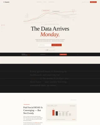 Growth Marketing Newsletter Landing Page Template
