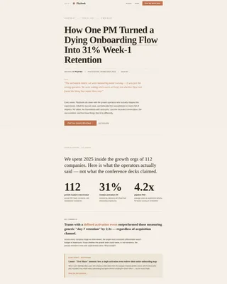 Growth Marketing Newsletter Landing Page Template