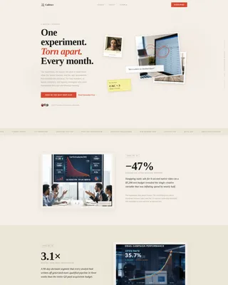 Growth Marketing Newsletter Landing Page Template