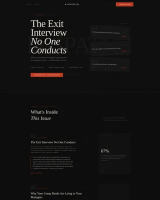 HR Newsletter Landing Page Template | Ink & Paper