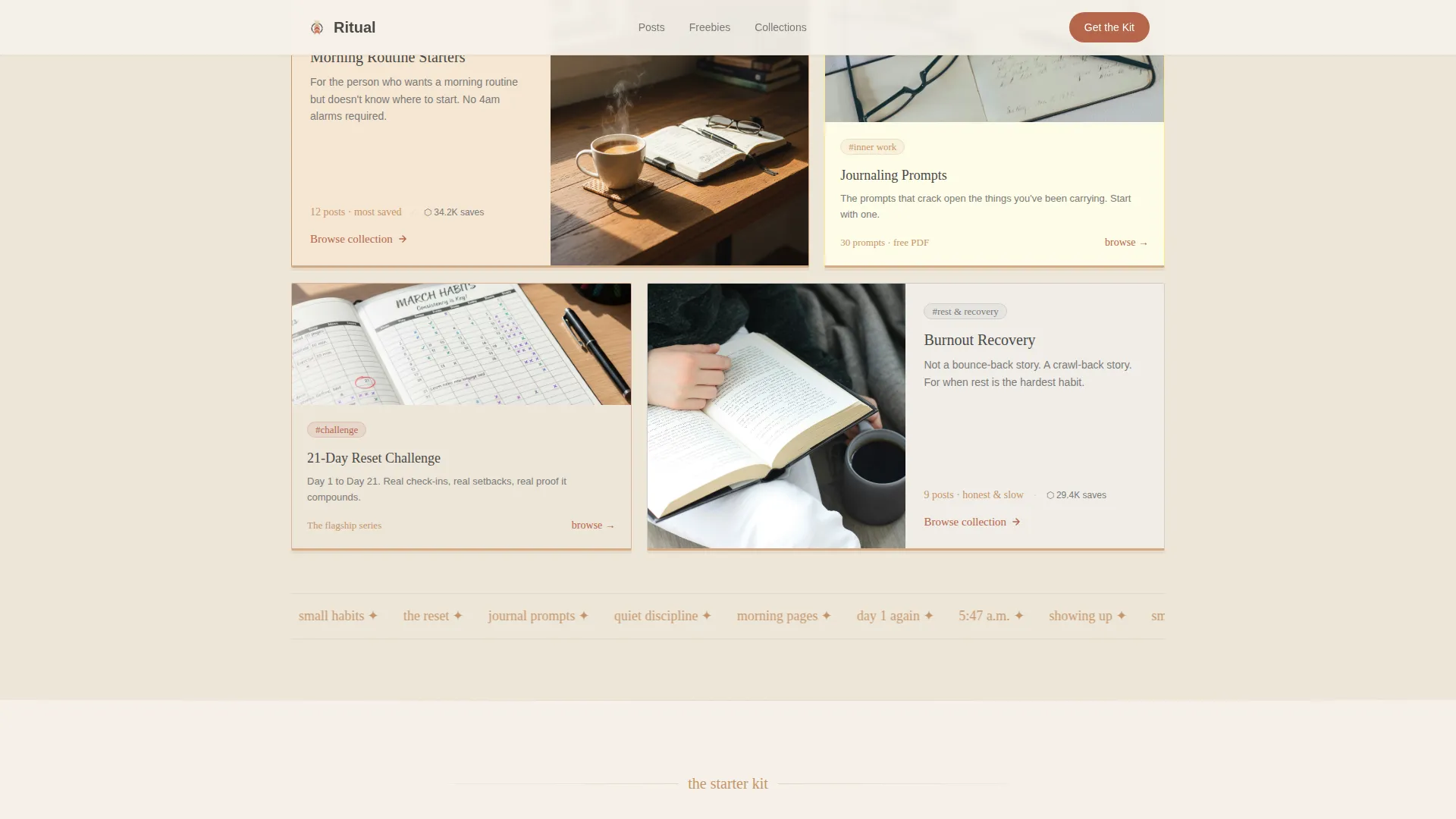 Habit Building Instagram Creator Landing Page Template